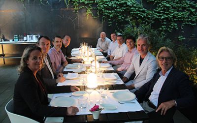 Architecture Night Dinner en el jardín del Hotel Alma en Barcelona