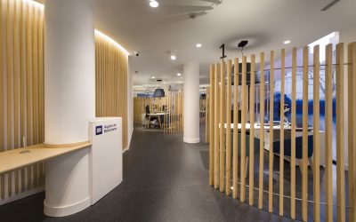 Denys & von Arend diseña la nueva imagen de las oficinas de atención al público de Aigües de Barcelona