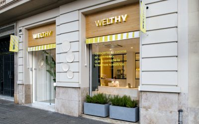 El estudio Beth Verdaguer diseña el interiorismo de la tienda de alimentación saludable Welthy en Barcelona