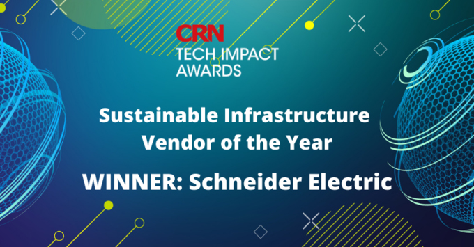 Schneider Electric gana el premio al Proveedor de infraestructuras sostenibles del año en los CRN UK Tech Impact Awards