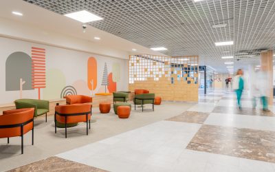 ENERO Arquitectura transforma el hall materno-infantil del Hospital Universitario La Paz